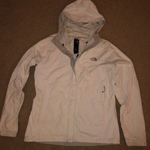White North Face Raincoat